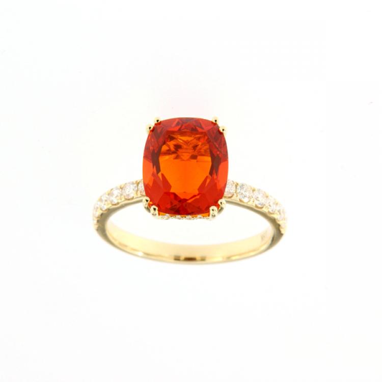 Opal Jewellery, Ring Gold Fire Opal